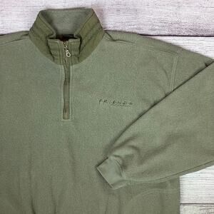 Vintage 1995 Friends TV Show Promo Quarter Zip Fleece Pullover
